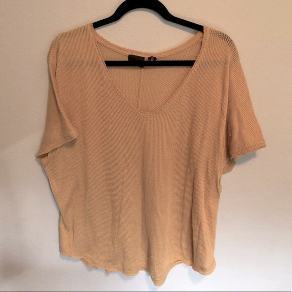 Urban Outfitters | Yellow Knit T-Shirt | M